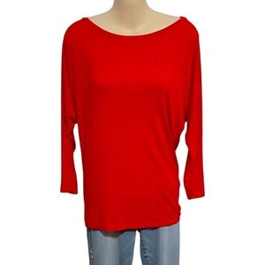 Ralph Lauren Red Long Sleeve Women's Top
